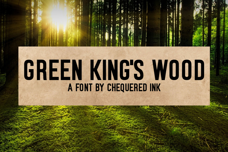 Green King 's Wood Font