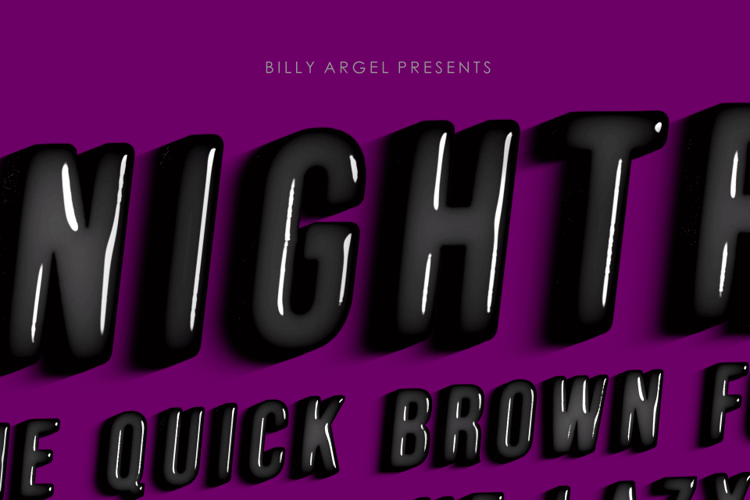 NIGHTRAIN Font