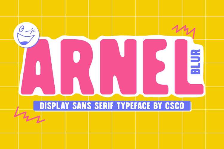 Preview of Arnel Blur Font