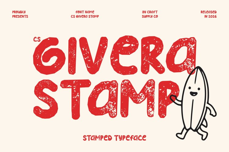 Preview of CS Givera Stamp Font