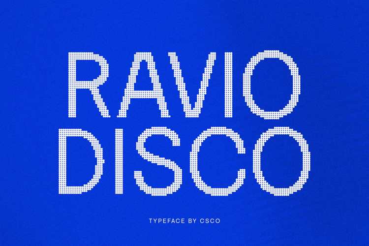 Preview of Ravio Disco Font