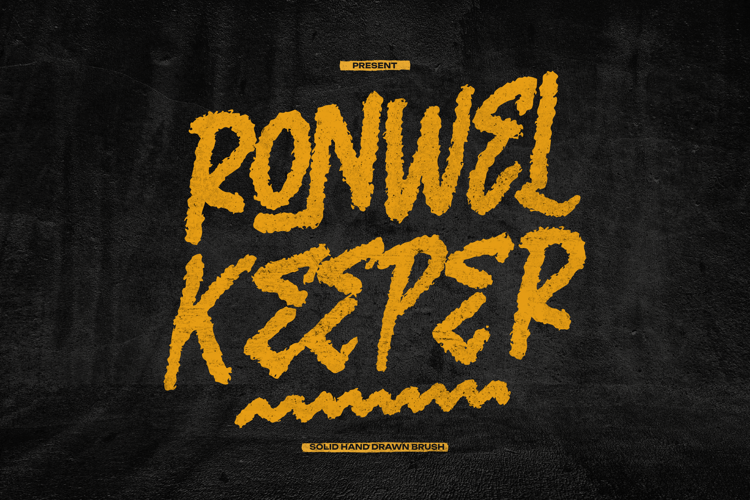 Preview of Ronwel Keeper Font