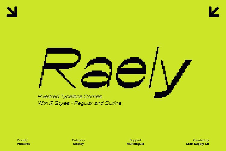 Preview of Raely Pixel Font