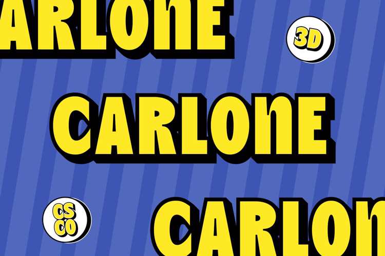 Carlone 3D Font