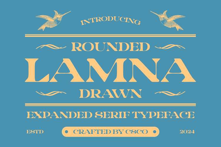 Lamna Rounded Drawn Font