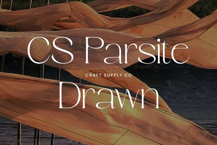 CS Parsite Drawn Font