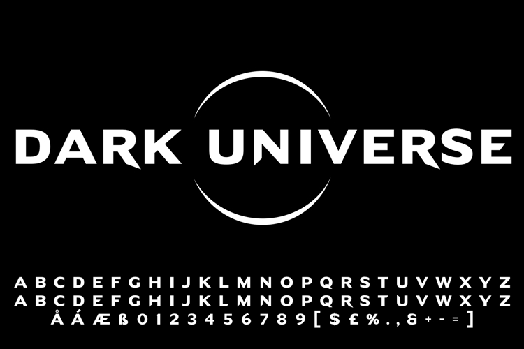 Dark Universe Font