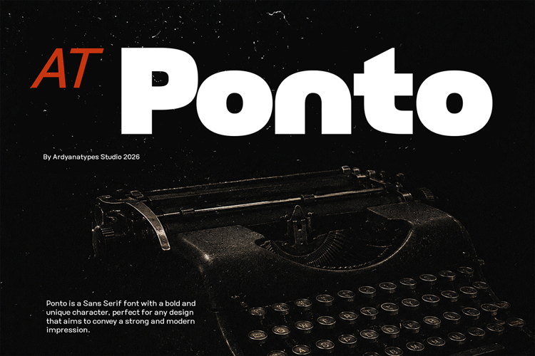 Preview of AT Ponto Font
