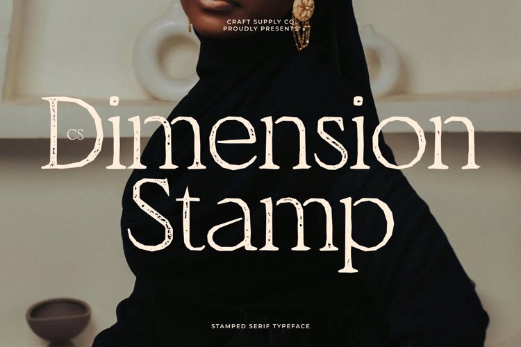 Preview of CS Dimension Stamp Font