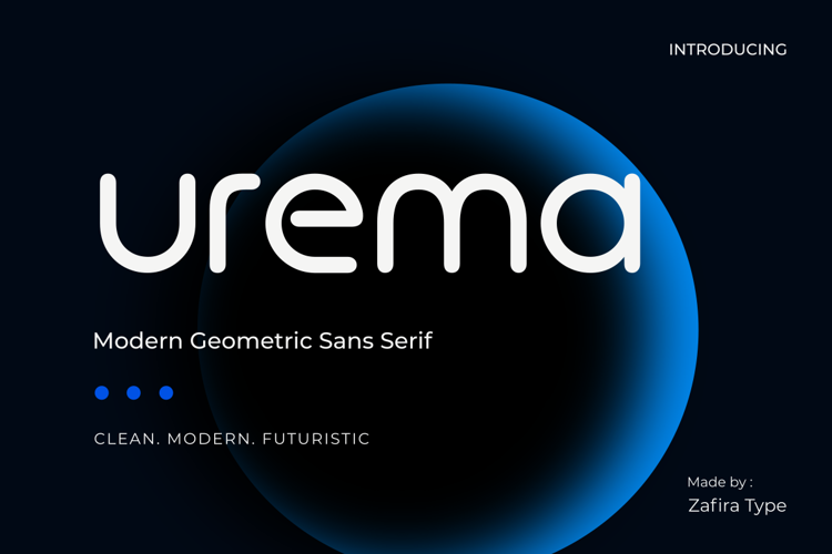 Preview of Urema Font