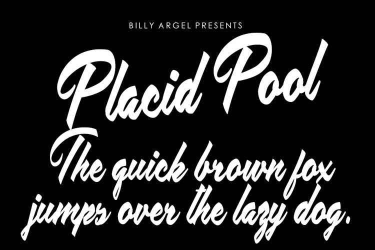 Placid Pool Font