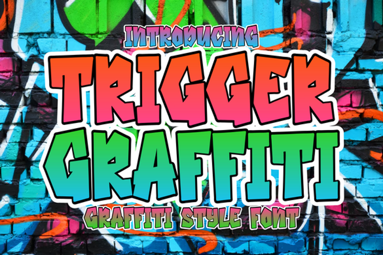 Preview of Trigger Graffiti Font