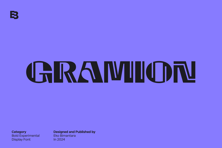 Preview of Gramion Font