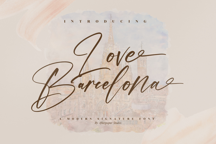 Love Barcelona Font