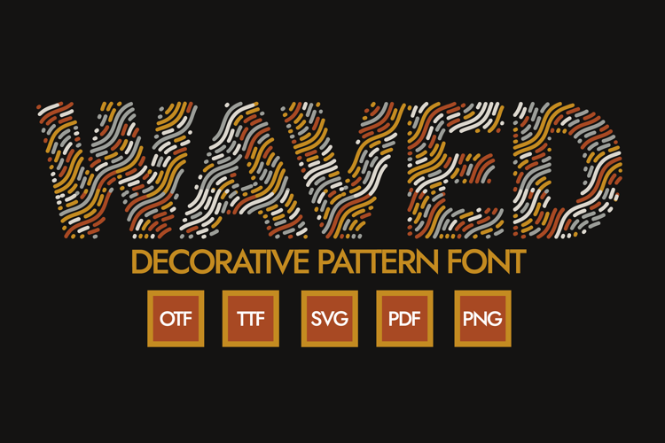 Preview of WAVED Font