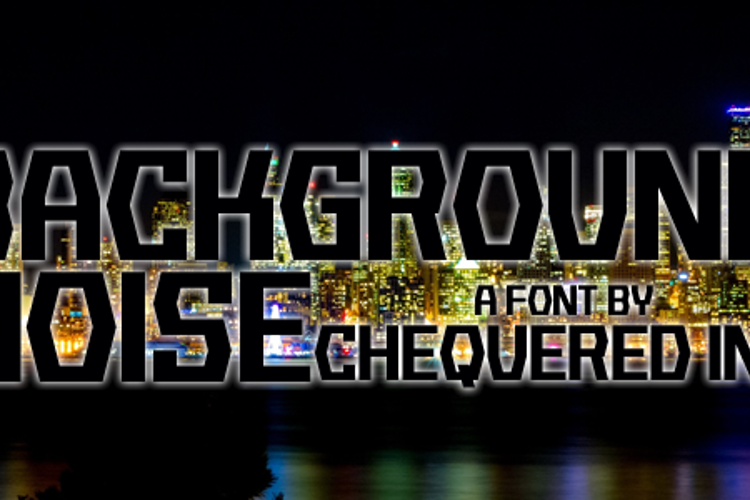 Background Noise Font