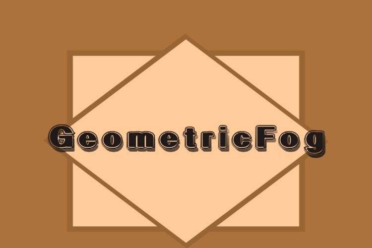 GeometricFog Font