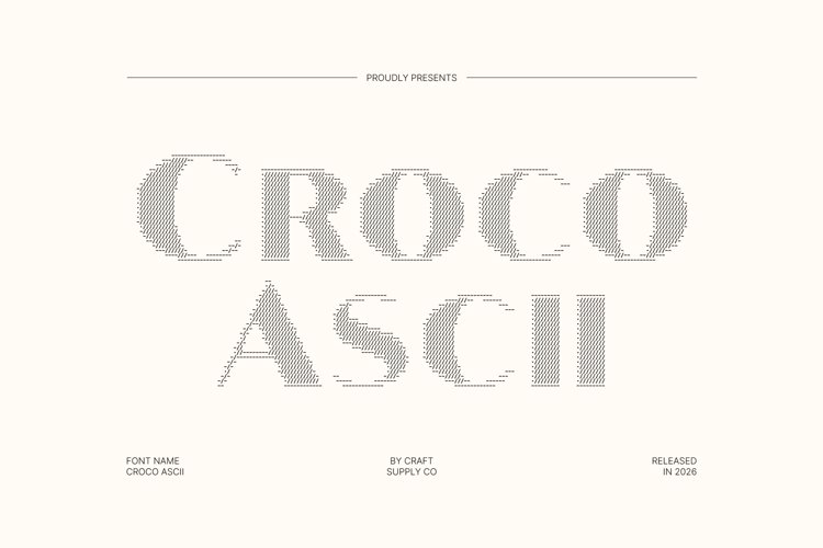 Croco Ascii Font - Free Download