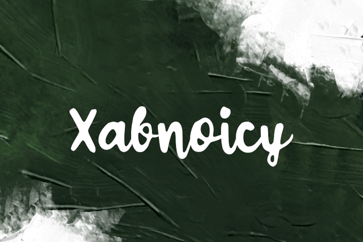 Preview of x  Xabnoicy Font