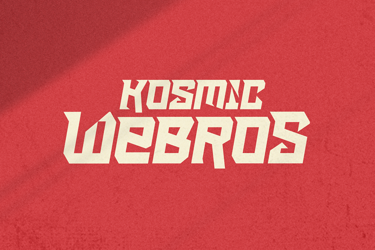 Preview of Kosmic Webros Font