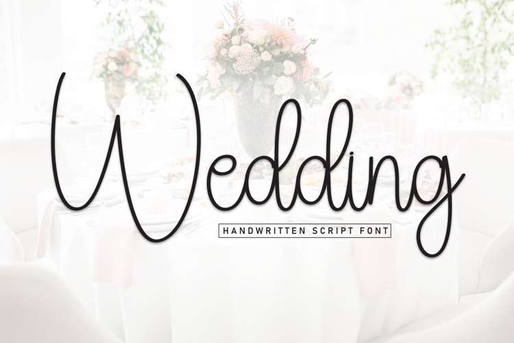 Preview of Wedding Font