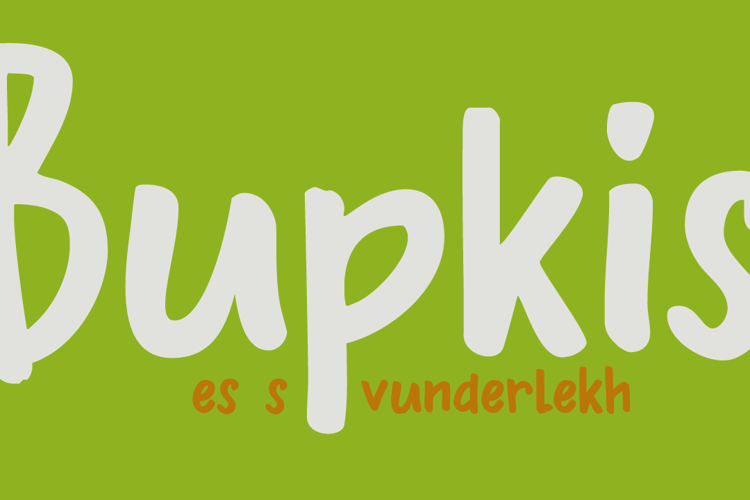 DK Bupkis Font
