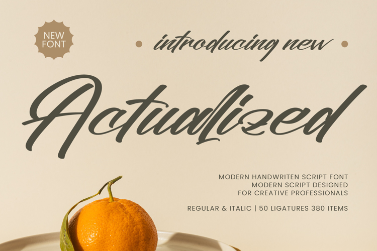 Actualized Font - Free Download