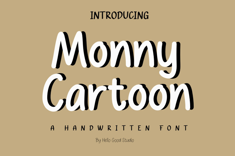 Preview of Monny Cartoon Font