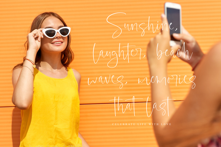 Preview of Sunset Rise Font