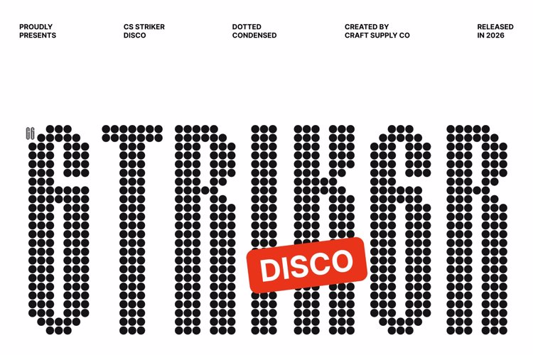 Preview of CS Striker Disco Font