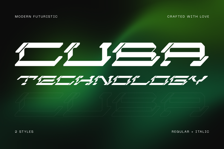 Preview of Cuba Technology Font