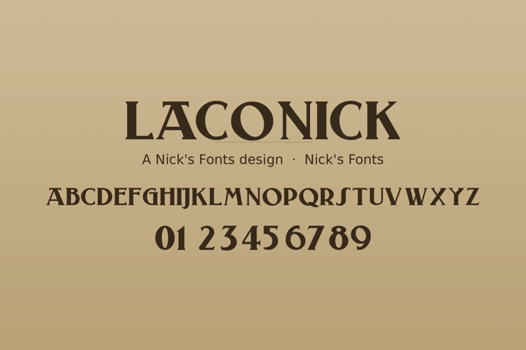 Preview of Laconick Font