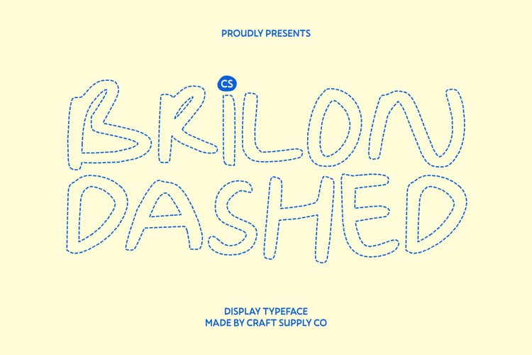 Preview of CS Brilon Dashed Font