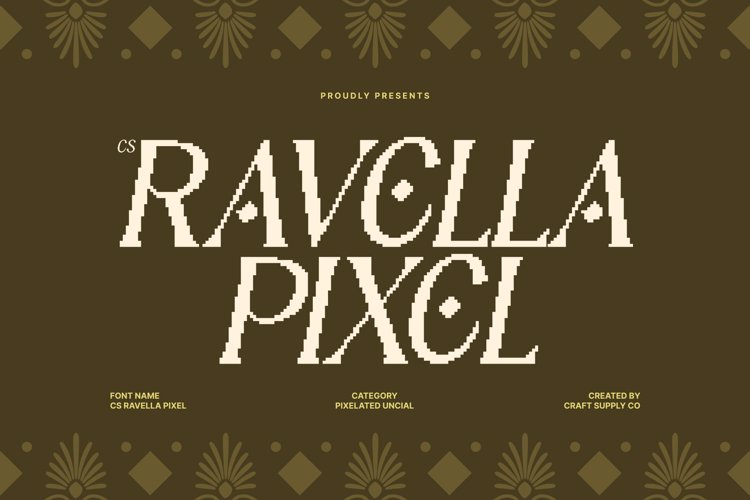 Preview of CS Ravella Pixel Font