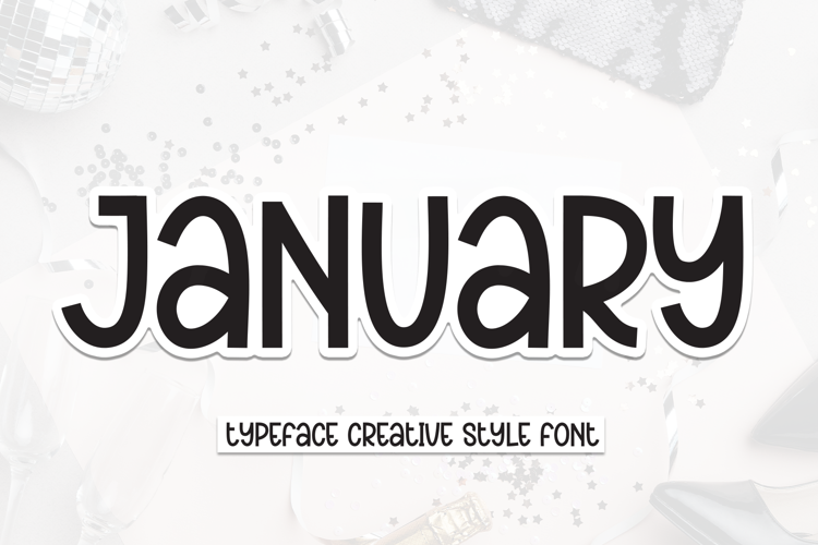Preview of January Font