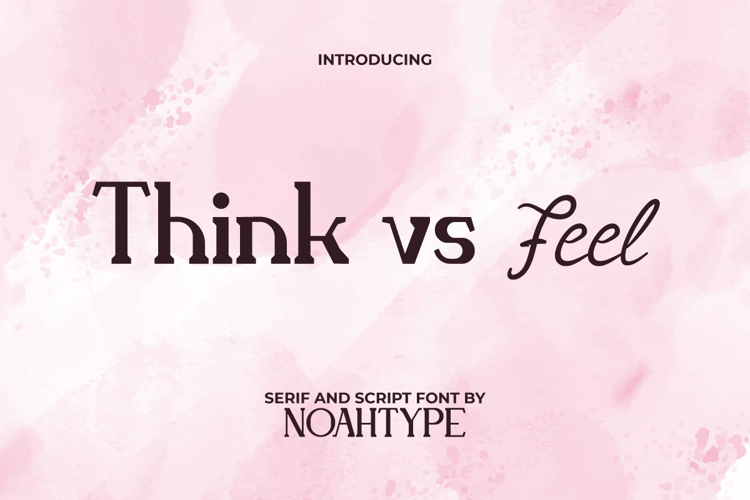 Think Vs Feel Font