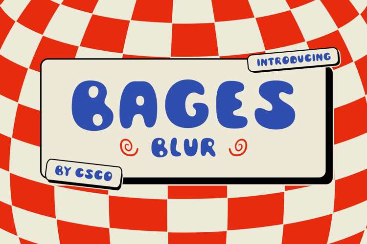 Bages Blur Font