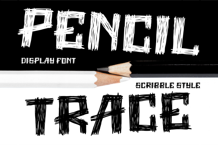 Preview of Pencil Trace Font