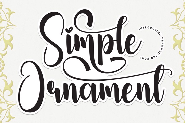 Simple Ornament Font