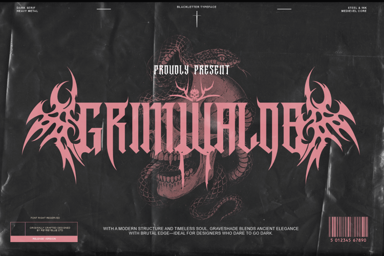 Preview of Grimwalde Font
