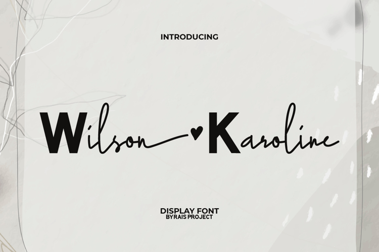 Preview of Wilson Karoline Font