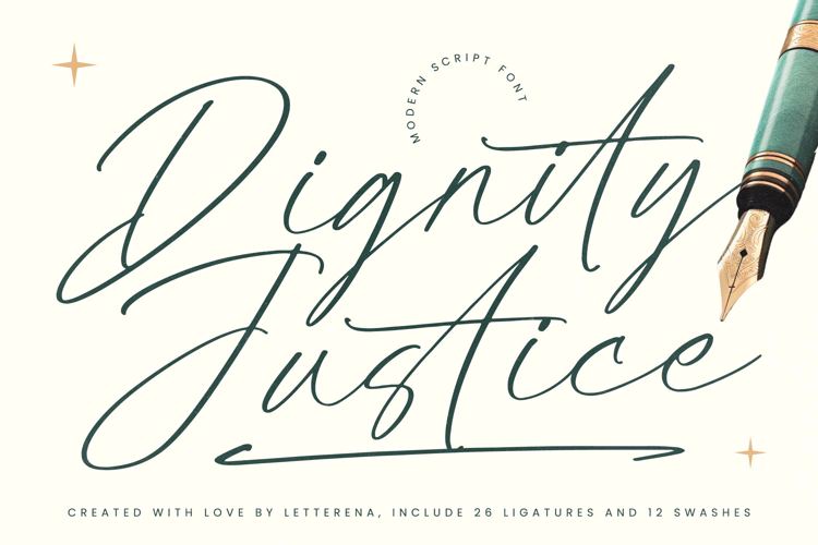 Preview of Dignity Justice VERSION Font