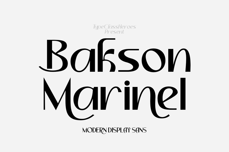 Bakson Marinel Font