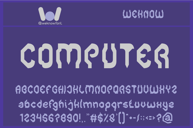 COMPUTER Font