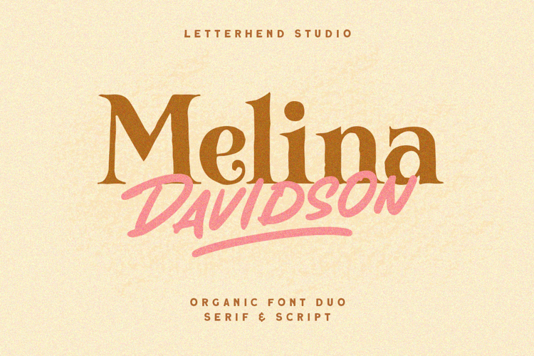 Preview of Melina Davidson One Font