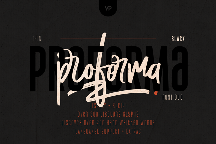 Preview of Proforma Font