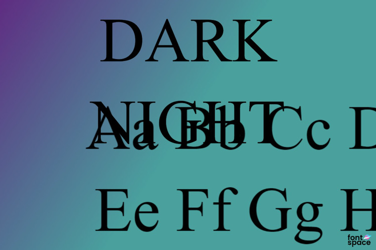 DARK NIGHT Font