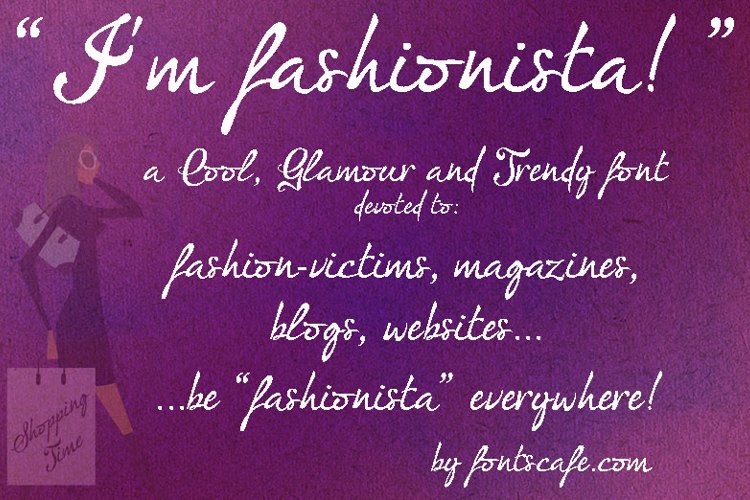I'm fashionista! Font