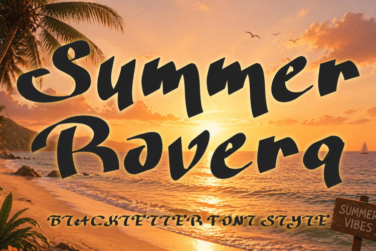 Preview of Summer Rovera Font