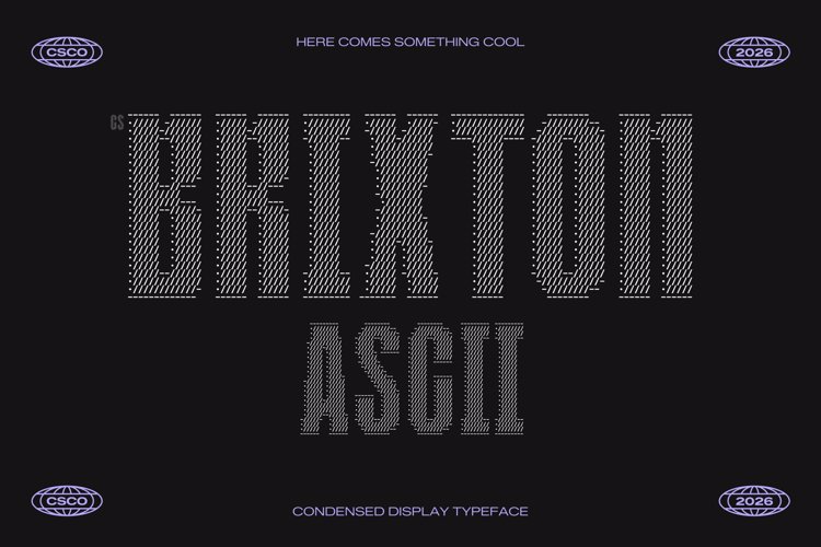 Preview of CS Brixton Ascii Font